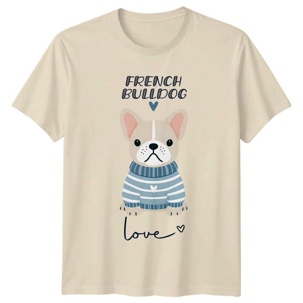 French Bulldog Love Cute Dog Cartoon TShirt