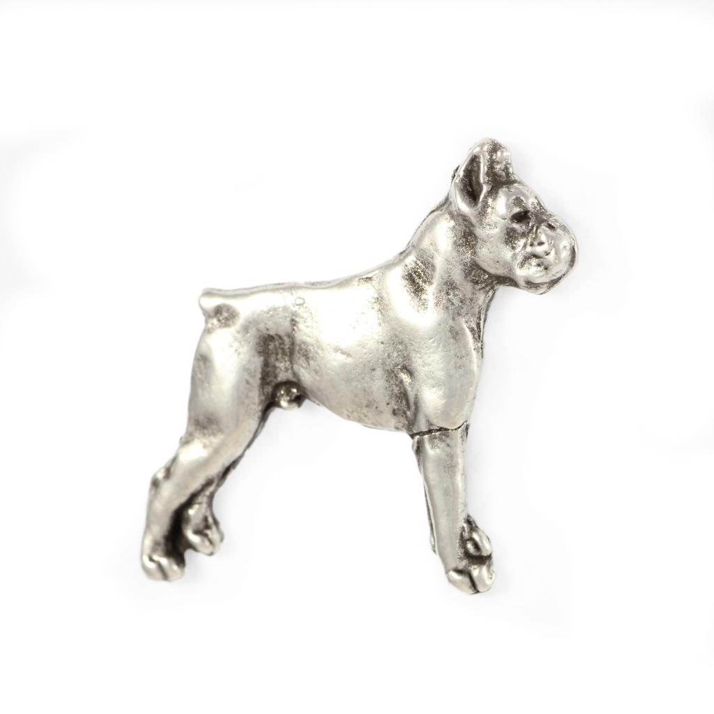 Boxer, German Boxer II - Dog Brooch In a Gift Box, Elegant Pin, Lapel Pin for Art-Dog Brand Jacket