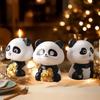 Panda Doll Lucky Car Decoration Cute Shaking Head Panda Figure Ornament Collection Model Gifts 6.5 * 6 * 7.5CM