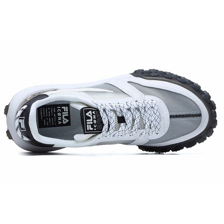 FILA Gara Round Toe Lace-Up Low-Top Dad Sneakers Women sneakers Cloud-White F12W124140FCW