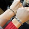 Wave silver chain men's silver bracelet 5-don bracelet women's silver bracelet men's women's male female
