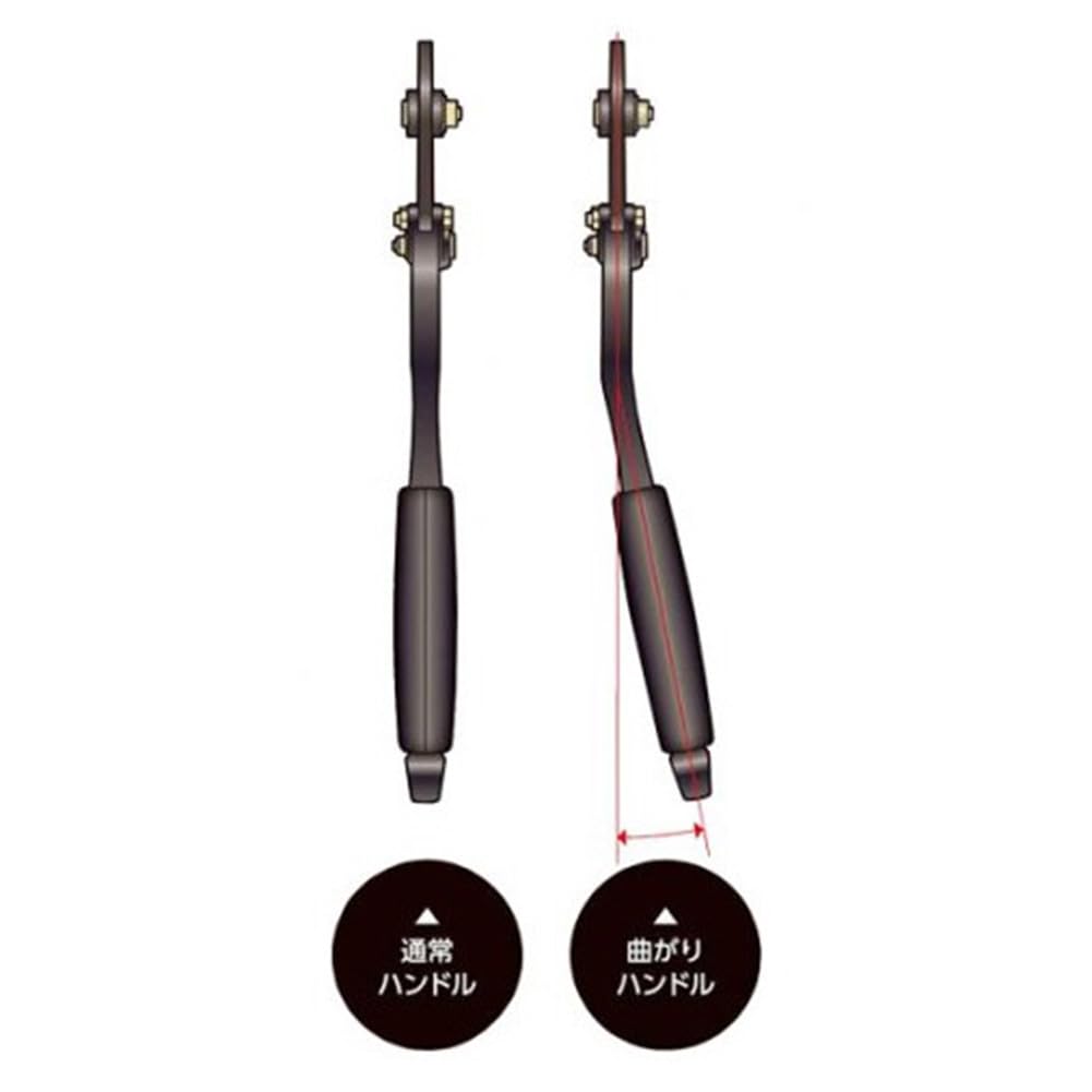 DOGYU SANGYO Aluminum Bolt Cutter with Curved Handle, Black & Gold, 210mm