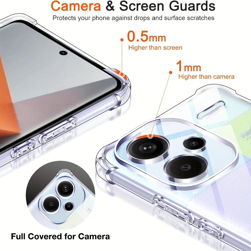 Husă Transparentă TPU Pentru Redmi Note 15 14 13 Pro Plus Husă de Protecție Colțuri Întărite Bumper Rezistent la Șocuri Coque Fundas