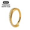 F136 G23 Titanium Nose Ring 16G Hinged Segment CZ Septum Clicke Daith Earrings Hoops Ear Cartilage Tragus Helix Piercing Jewelry