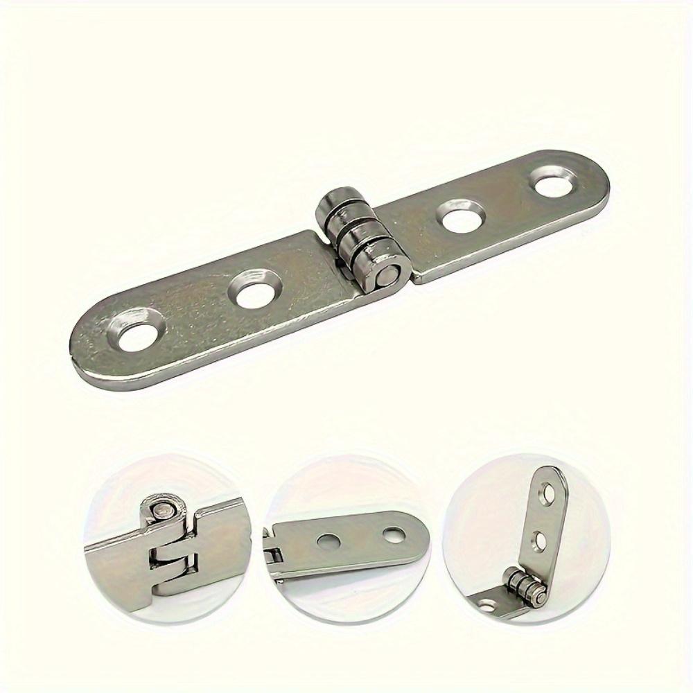 4Pcs 270 Degree Foldable Hinges Metal Cabinet Door Hinges Durable Flap Screw-On Hinges Furniture Hardware