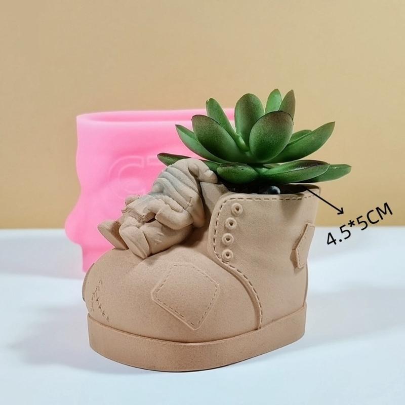 Practical Planter and Flower Holders Crafting Silicone Molds Unique Silicone Mold for Flower Vases Pen Organizers
