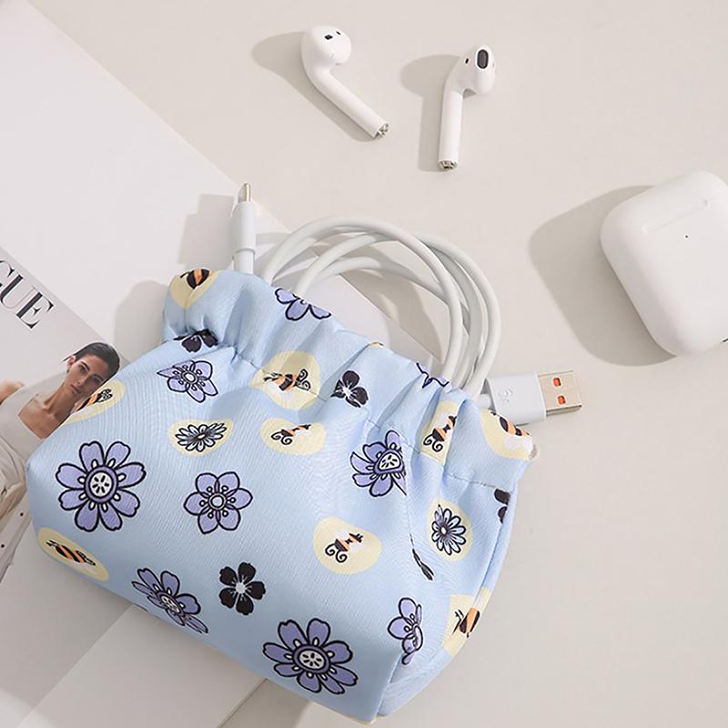 Pu Simple Mini Lipstick Makeup Storage Bag Woman Key Jewelry Digital Organizer Portable Pouch Ladies Small Cosmetic Bags