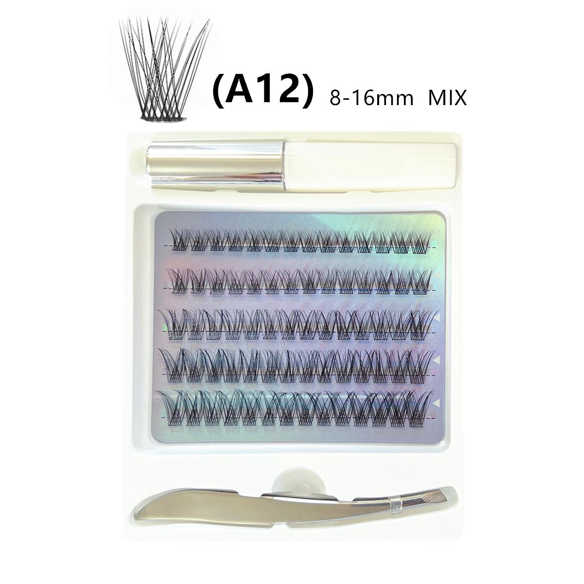 

Fine Stem Imitation Mink Hair Natural Single Tuft Hair Segmented False Eyelashes Diy Set