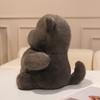New 28cm Cute Cats Soft Stuffed Plush Toys Black White Grey Lovely Kitten Plushies Doll Gifts for Girls Home Desktop Ornament