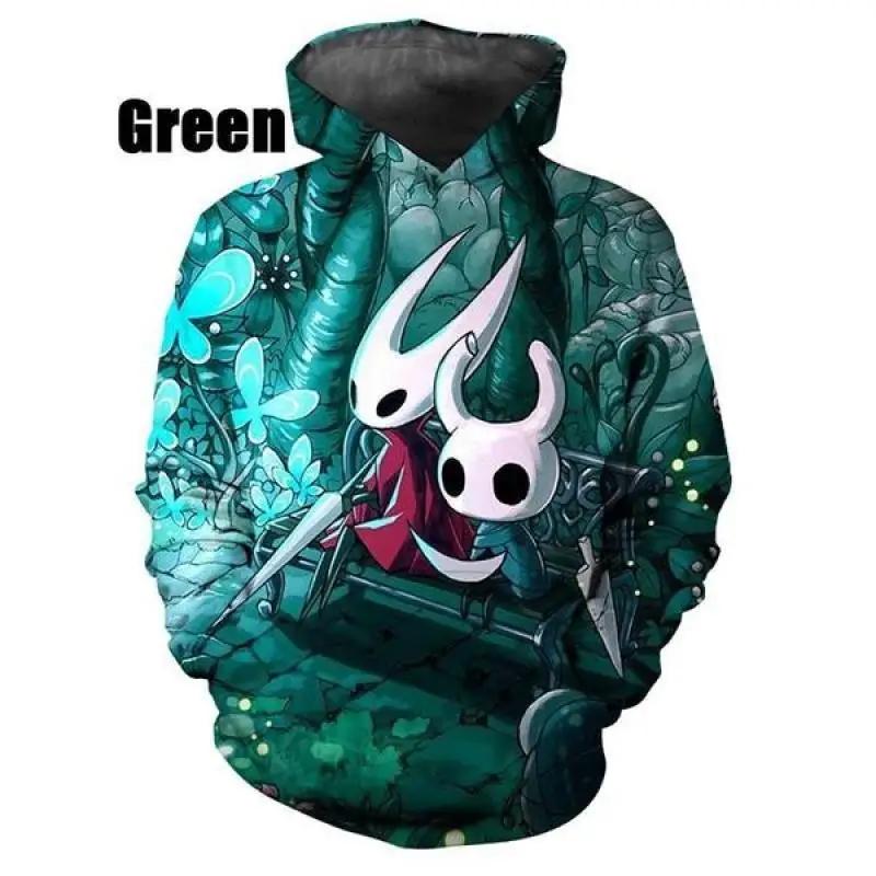 Hollow Knight Hoodie para homens mulheres moda 3D casual pullovers moletons streetwear manga longa plus size moletons masculinos