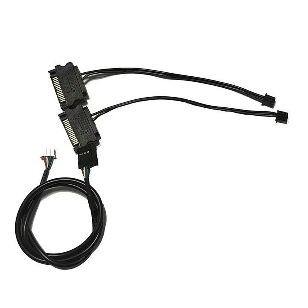 5V 3PIN ARGB Controller Support SignalRGB OpenRGB Addressable ARGB Splitter SATA Power for Extended Motherboard Interface