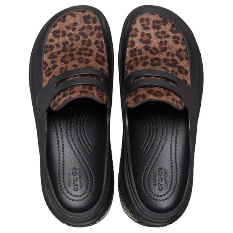 Crocs Eleganckie Proste Klapki Damskie z Zakrytymi Palcami Zapobiegające Otarciom Czarne 210366-0ZR