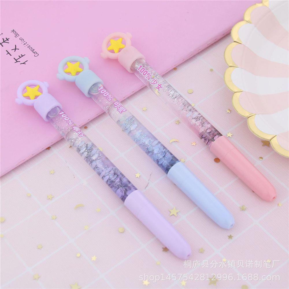 3pcs//Set Girls Handbag Office Lipstick Shape Ball Roll Point 0.5mm Writting Pen
