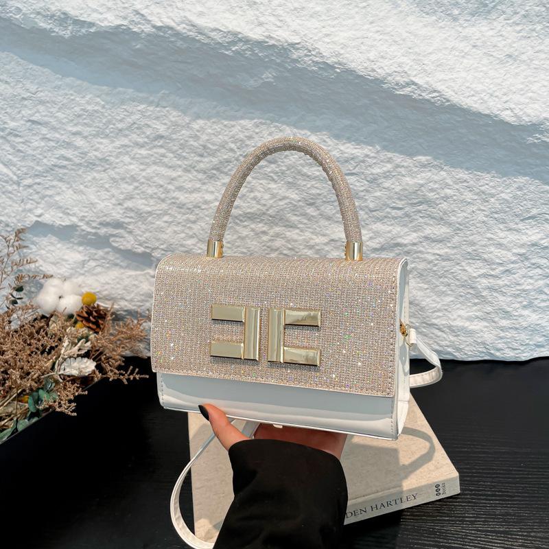 2025 Winter New Simple Texture Foreign Style Women's Fashion Hand Bag Small Square Bag Commuter Shoulder Armpit Bag Women