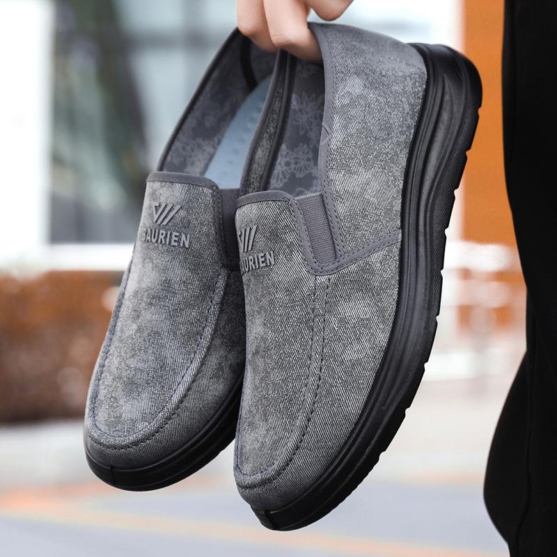 2025 spring new one-pedal lightweight polyurethane sole casual men's shoes soft sole versatile driving shoes work shoes