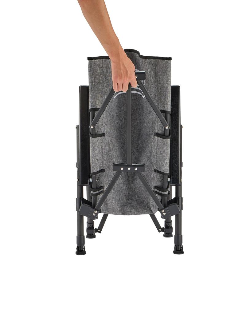 Coleman Lay Chair NX 18 Outdoor Camping Chair with Storage Case Suitable for Balcony Breathable (Heather Gray) - - Reclining, Relaxing, Portable, Use,