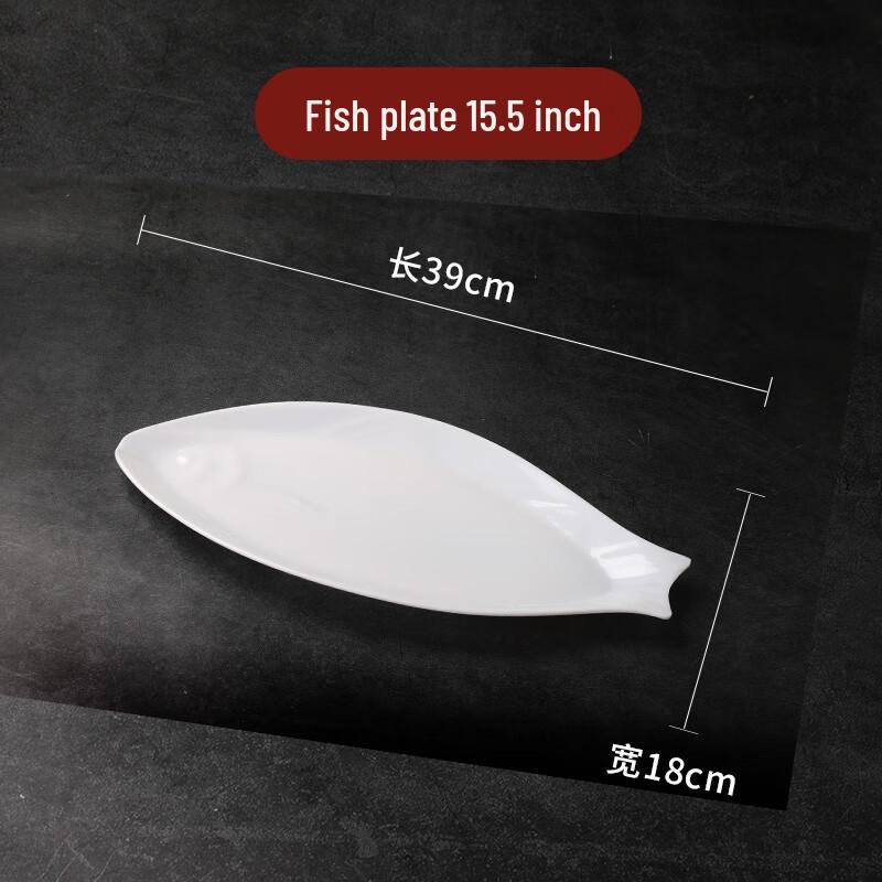 MOLUONA 15.5-inch Oval Melamine Serving Platter, Set of 4