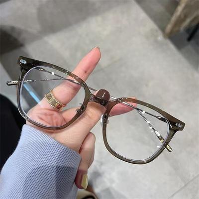 Blaulichtfilterbrille Damen Koreanischer Stil Internet-Berühmtheit Kurzsichtigkeitsbrillengestell Einfache Brille für ungeschminktes Gesicht