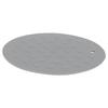 Round Shape Silicone Pad Kitchen AntiScald Insulation Dish Placemat for Kitchen Home(Dark Gray )