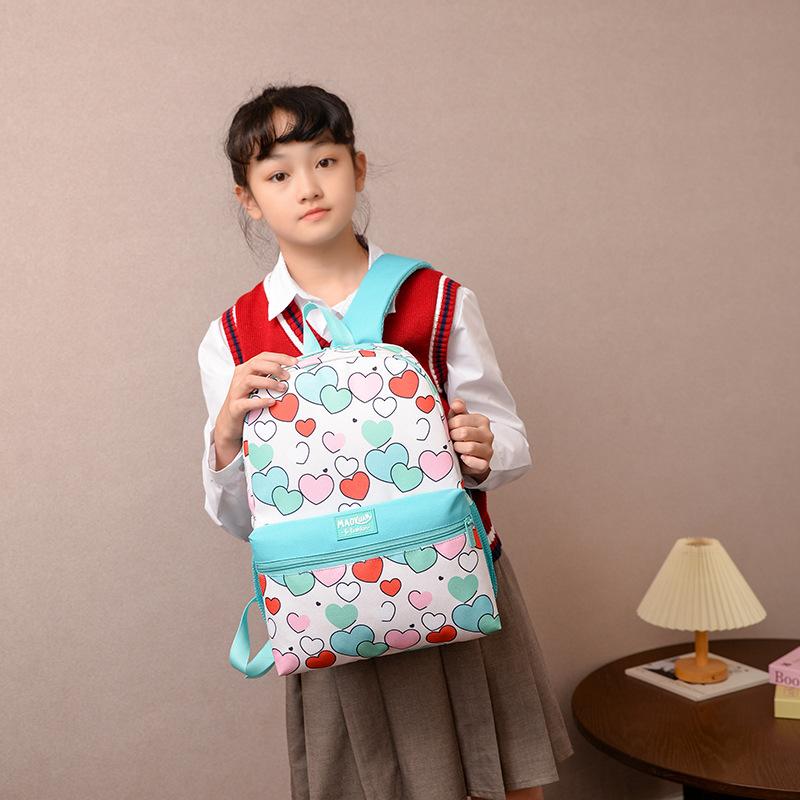 School bag new student fashion cartoon backpack with pencil bag large capacity primary school students multi-color boys and girls backpack batch