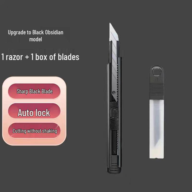 Nóż uniwersalny ze stali wysokowęglowej z czarnym ostrzem do cięcia tapet i prac artystycznych