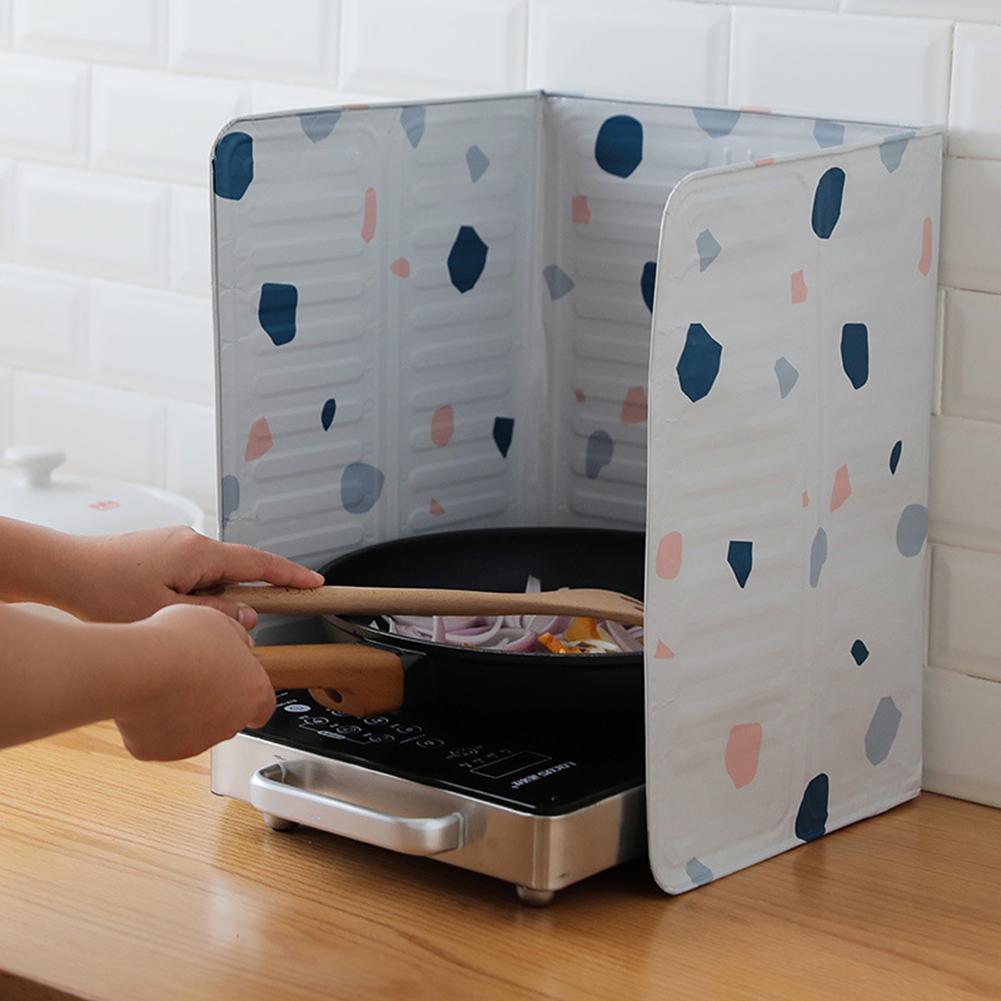 Bucătărie Gătit Prăjire Ulei Ecran Capac Camping Pliabil Paravan Pliabil Sobe De gătit pe gaz Parbriz Anti stropire Protecție