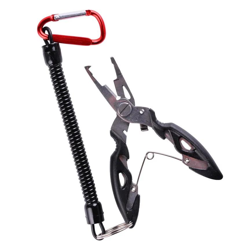 4-in-1 Fishing Pliers - Stainless Steel Line Cutter/Hook Remover with Non-Slip Jaw, Portable Multifunction Tool for Angling