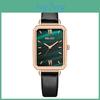 Fashion Ladies Square Quartz Watch With Leather Strap For Casual Wear And Gifts