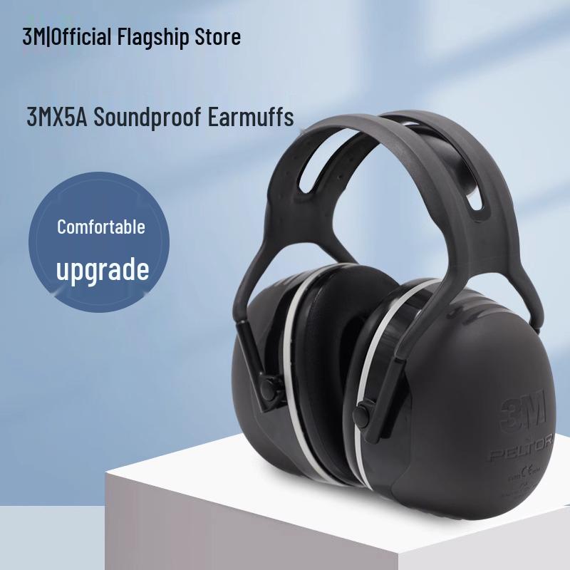 3M X5A Professional Noise-Canceling Over-Ear Earmuffs for Sleep and Study
