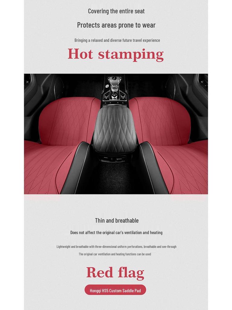 Hongqi HS5 All-Season Car Seat Cover Set - Universal Semi-Enclosed Suede Design