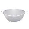 Kanei Kogyo Shapeline Handled Round Colander, 25cm, SH-009, Made In Japan, Silver