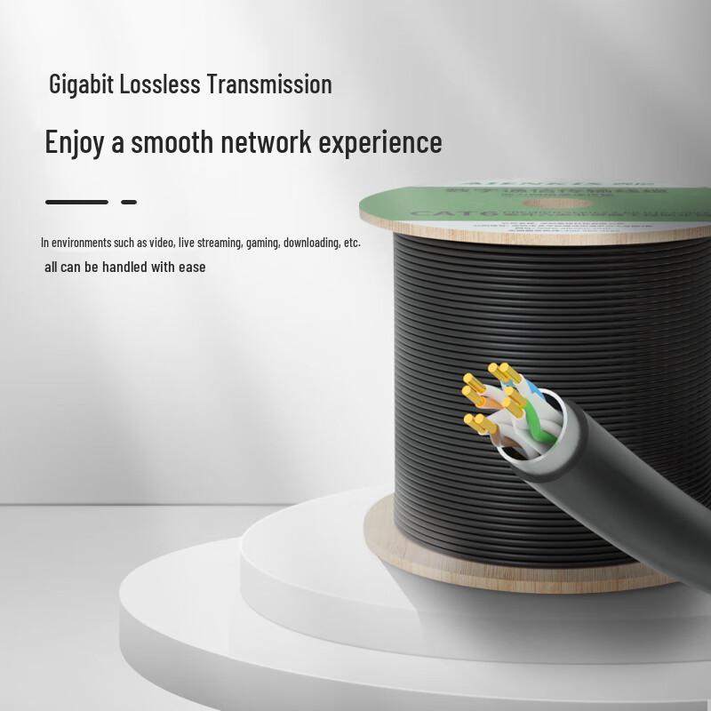 AIENKIS CAT6 Non-Shielded Pure Copper Ethernet Cable