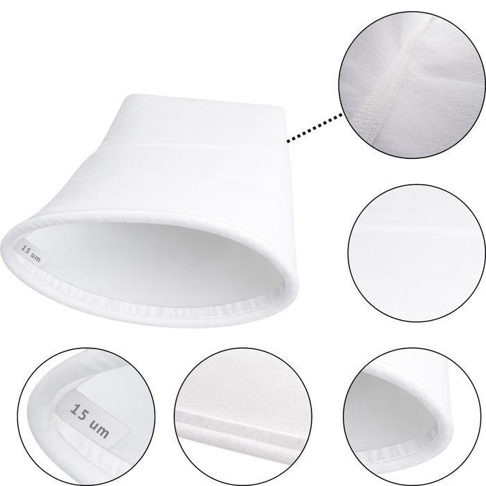 Filter Bag for Pool 15 Microns Compatible Desjoyaux F15 PF180 PFI180 PFI181 PF250 Filter 58x33cm Rigid Ring Ø21cm Phonillico®