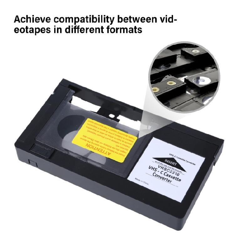 VHSC Camcorder Tape Converters Motorized Adapter for Smooth Video Transfer To VHS Cassette Adapter Video Tape Converters