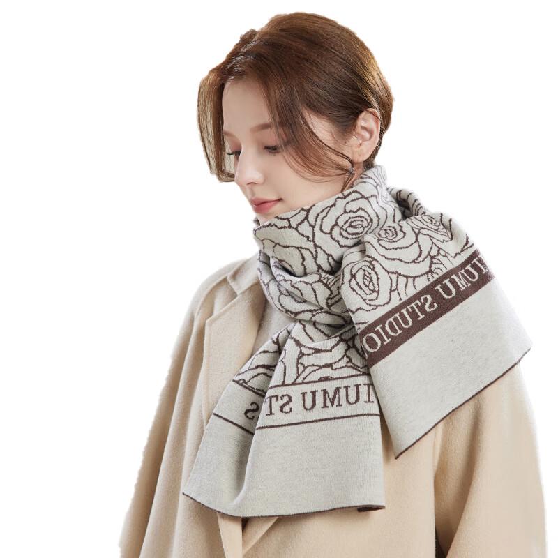 JIUMU Women's Warm Wool Scarf & Shawl