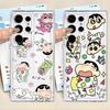 Cartoon Crayons Shinchan Phone Cover Case for Samsung Galaxy Note 20 Ultra 10 S22 FE S21 S24 S25 Edge S20 Plus S23 Ultra S26