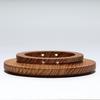 CAMPING MOON Sierra Cup Walnut Solid Wood Coaster of Lid, Wood, (Set 2, 12cm) S-MG-2P