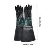 1 Pair Protective Sandblasting Gloves 25.6Inch Long PVC and Cotton Lined Safety Work Gloves for Sandblast Cabinet Use