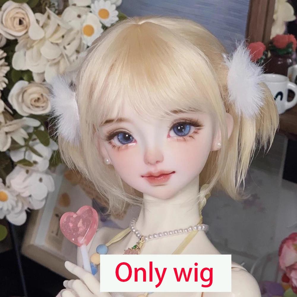 Awen Bjd Wig Mohair 1/4, 1/6 BJD Bangs Straight Short High-layered Long Hair for 30-40cm BJD DD SD Doll Hair In Multiple Colors