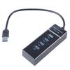 Versatile 4Port USB 3.0 Data Hub with Fast Transfer  USB 3.0 Hub Splitter for Computers Laptop USB Adapter,USB Extender