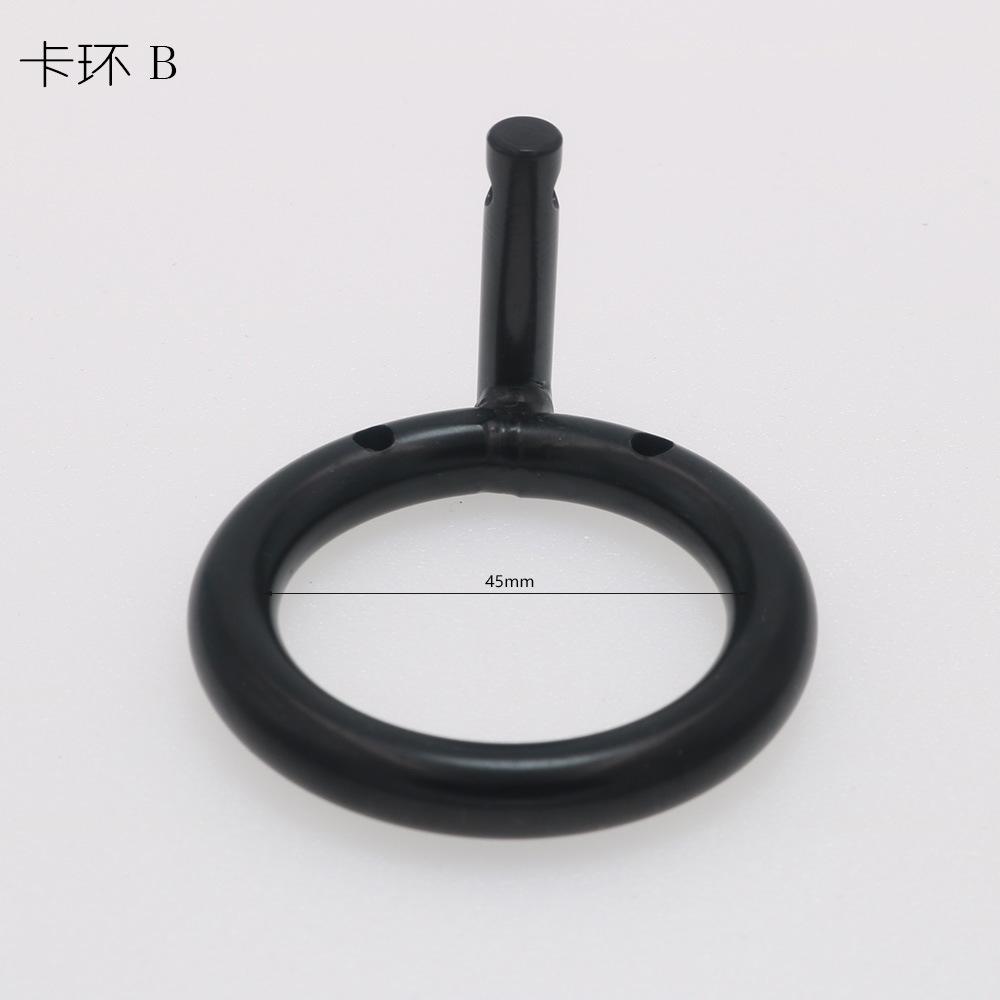 Penis Clasp Chastity Lock Accessories Black/Silver Round Cage Matching Use Adult Sex Product Toys