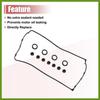 1 Set 12341-PR4-A00 Engine Valve Cover Gasket for Honda CR-V L4 2.0L 1997-2001 for Acura Integra L4 1.8L 1990-2001 Vehicle Components
