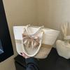 Large Woven Tote Bag For Women 2023 Summer Fashion Sunflower Handbag Casual Vacation Shoulder Bag