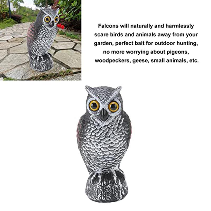 Bird Repellent Owl Bird Scare Bird Deterrent Owl Bird Deterrent Garden Plastic Owls to Keep Birds Away Waterproof Sunshade Owl