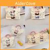 Adorable Sac Fourre-tout en Peluche Dessin Animé avec Design Brodé Boîte à Lunch en Velours Côtelé Doux