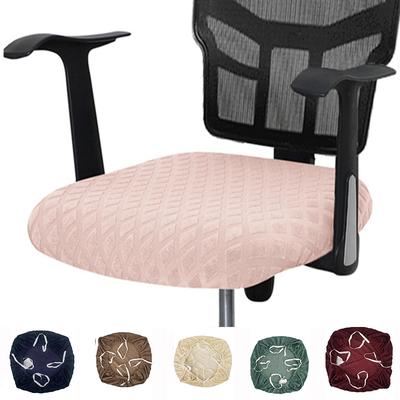 Elastic Office Chair Cover Jacquard Seat Covers Pineapple Lattice Fleece Slipcover Elastic Computer Seat Protector