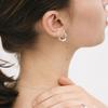 Poery Essential Double Hoops_Silver