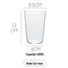 Shangqi 420ml High Borosilicate Glass Coffee Cups (Set of 3)