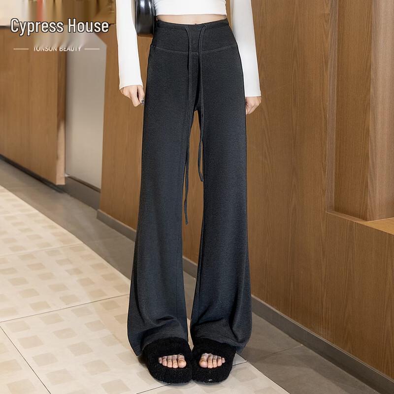 Women s High-Waist Draped Flare Casual Pants XL
