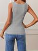 European & American 2026 Women's Retro Square Neck Ribbed Slim-Fit Summer Tank Top